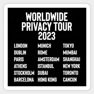 2023 Worldwide Privacy Tour Magnet